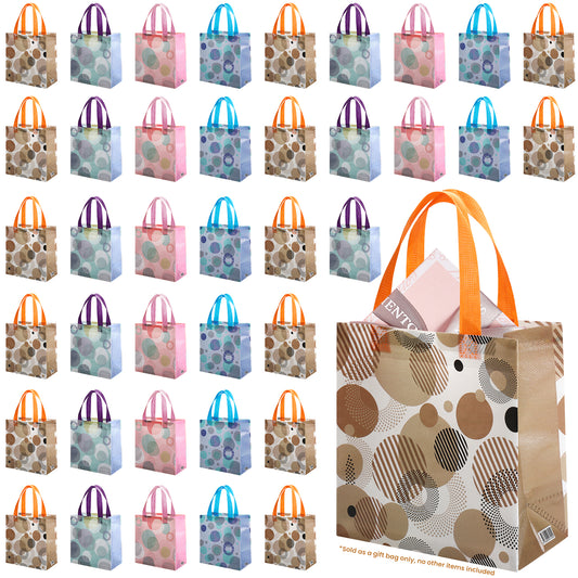 20/40pcs Reusable Gift Bags with Handles, Non Woven Tote Bags for Birthday Party Favor, Christmas Shopping Totes