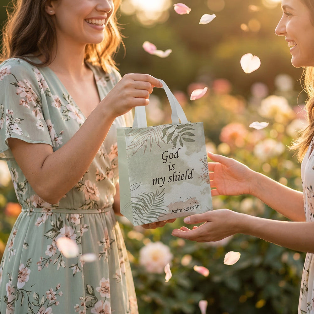 18/36pcs Religious Gift Bags with Bible Verses, Inspirational Christian Bags for Easter, Baptism, Church Party Favors