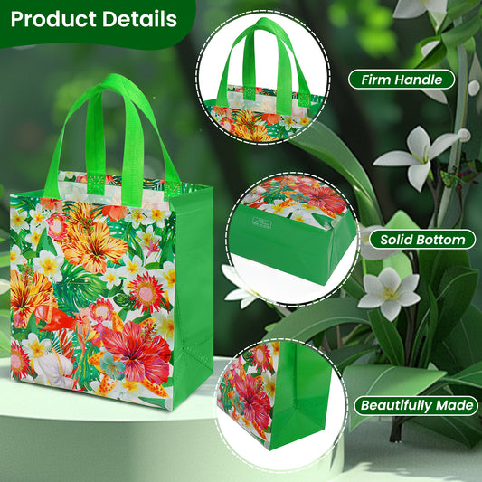20/40 Pcs Gift Bags with Vibrant Floral Patterns, Perfect for Bridal Showers, Spring Picnics—Portable Non-woven Bags, Ideal Gifts for Mother’s Day, Birthday Parties, Weddings and More Occasions