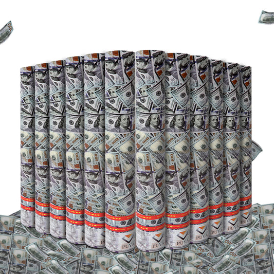 4/12pcs Money Confetti Cannon, Cash Poppers for Birthday, Graduation, New Year Eve Party Supplies, Fake 100 Dollar Bill Poppers for Surprise Gift