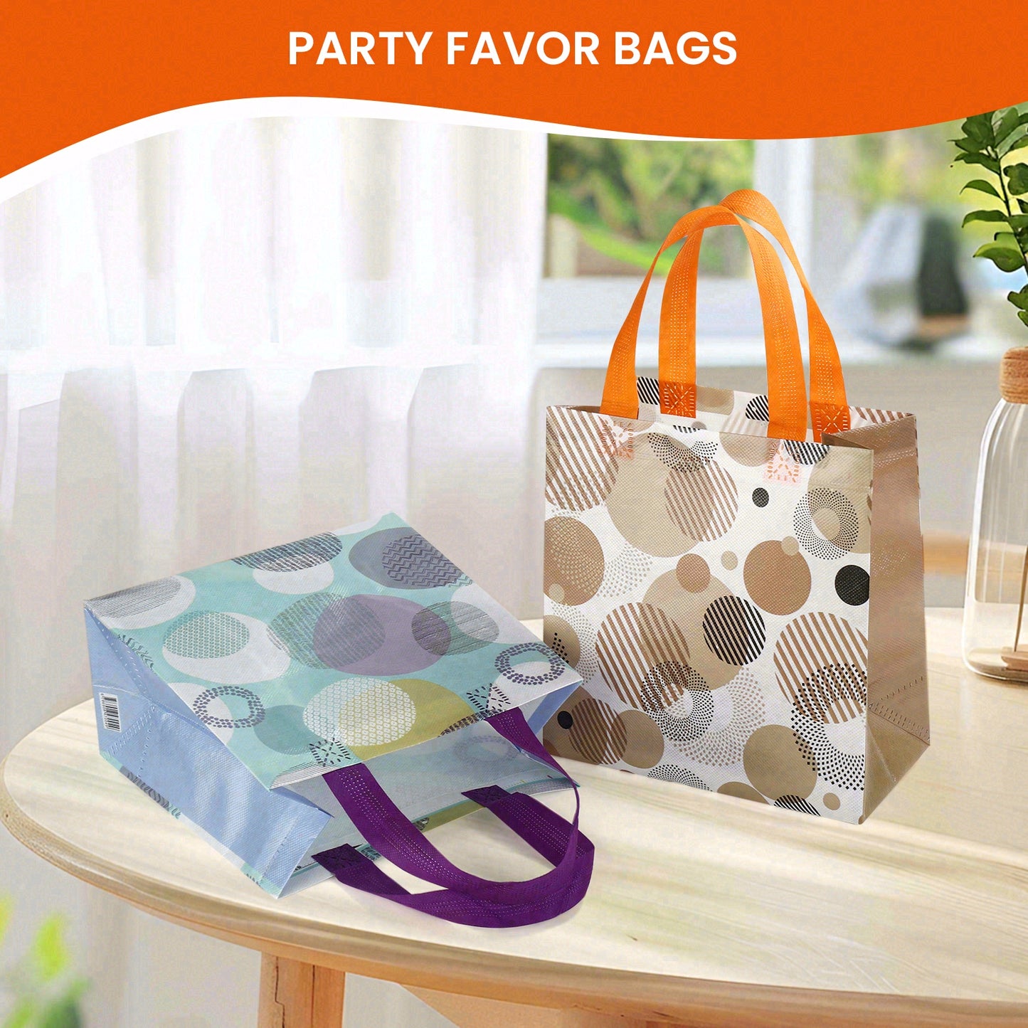 20/40pcs Reusable Gift Bags with Handles, Non Woven Tote Bags for Birthday Party Favor, Christmas Shopping Totes