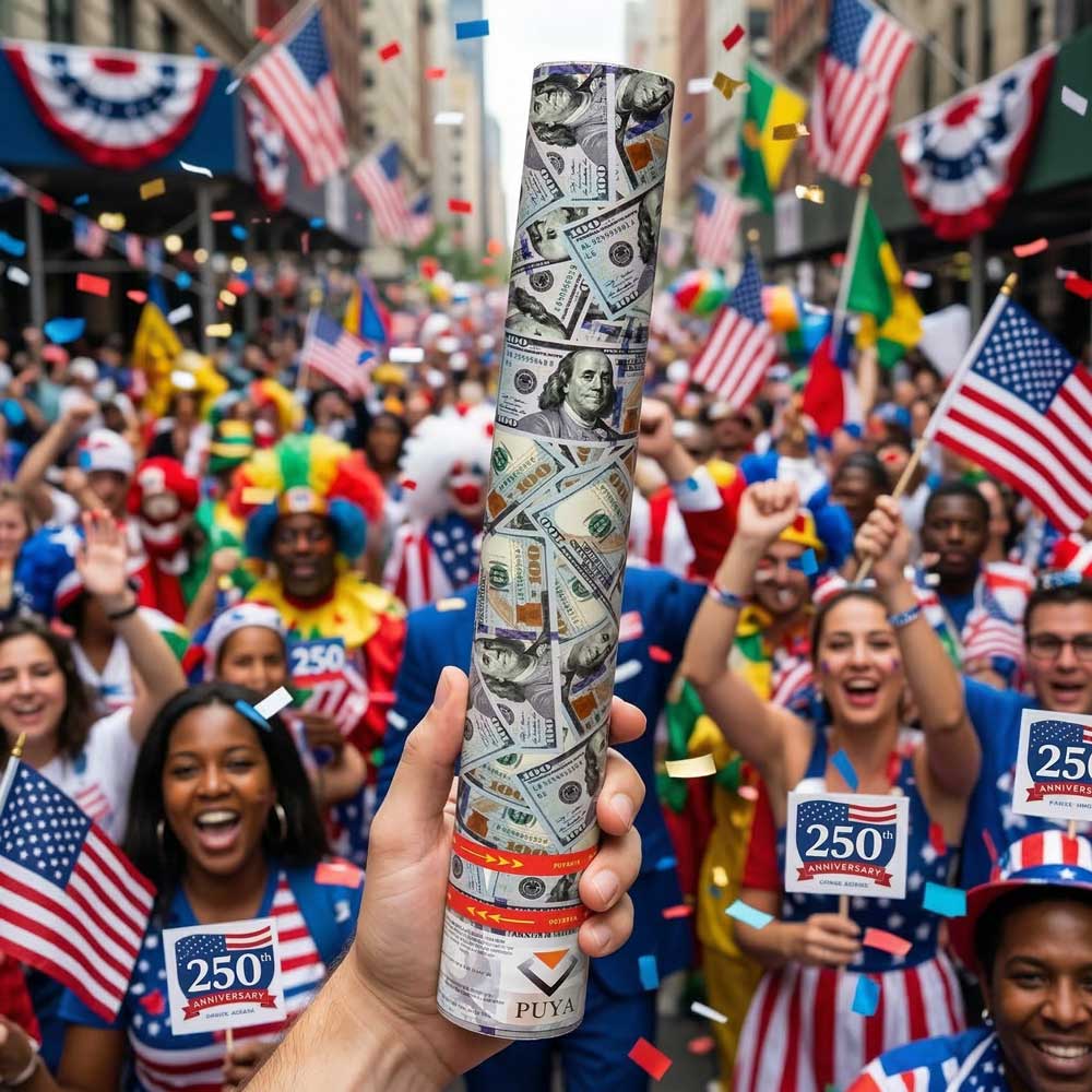 4/12pcs Money Confetti Cannon, Cash Poppers for Birthday, Graduation, New Year Eve Party Supplies, Fake 100 Dollar Bill Poppers for Surprise Gift