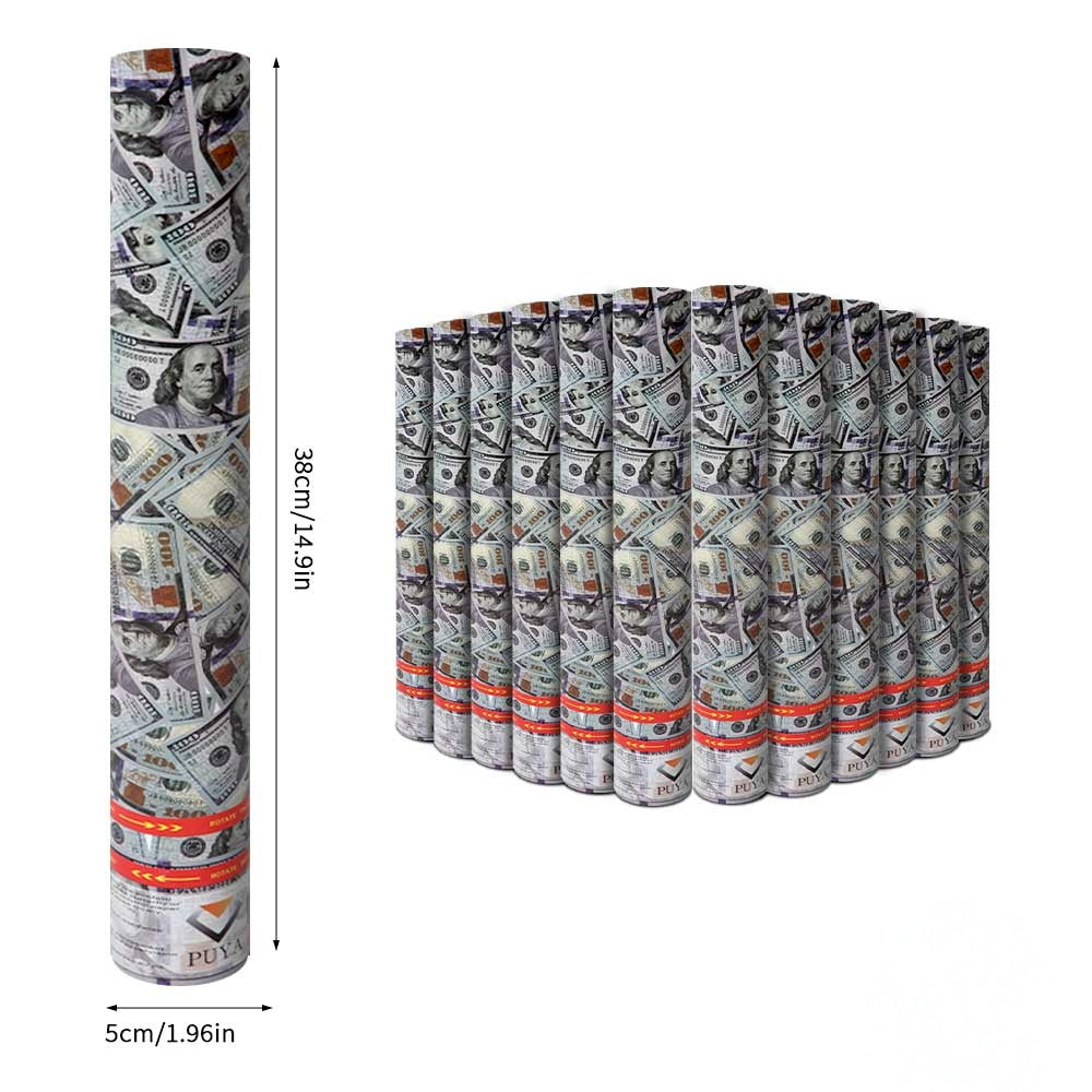 4/12pcs Money Confetti Cannon, Cash Poppers for Birthday, Graduation, New Year Eve Party Supplies, Fake 100 Dollar Bill Poppers for Surprise Gift
