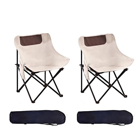 2 Piece Folding Camping Chair with Carry Bag, Portable Lightweight Outdoor Lawn Beach Chair,Compact Collapsible Camping Chairs for Tailgate Festival Fishing