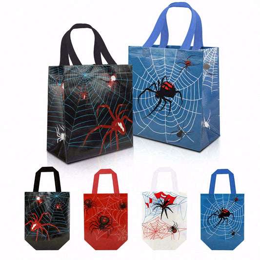 20/40pcs Halloween Spider Web Treat Bags, Halloween Party Favor Bags, Trick or Treat Candy Bags for Kids, Halloween Gift Bags, Spooky Halloween Decorations